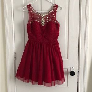 mini red dress